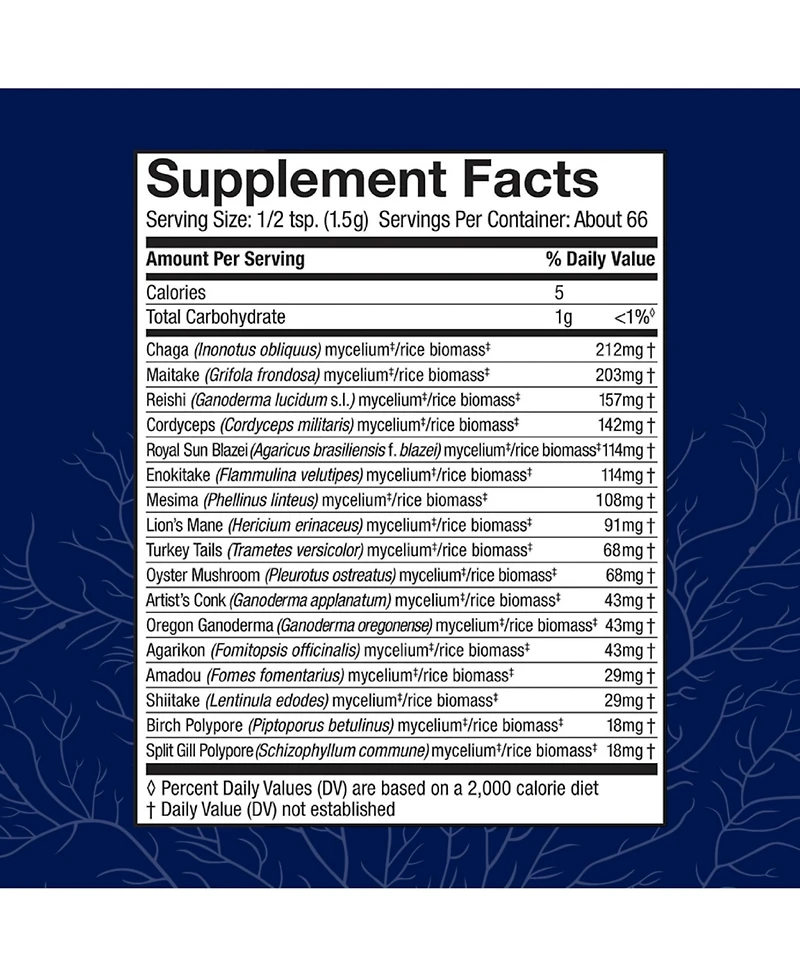 Host Defense MyCommunity Powder - 17 Species Blend Mushroom Supplement for Immune Support