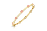 Lily Nily Girls Pink Heart Station Bangle
