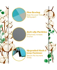 Hongge 58 Inch Toddler Foam Play Mat Baby Folding Activity Floor Mat-Light Blue