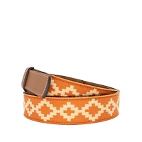 La Matera Men's Talampaya Woven Belt Tan