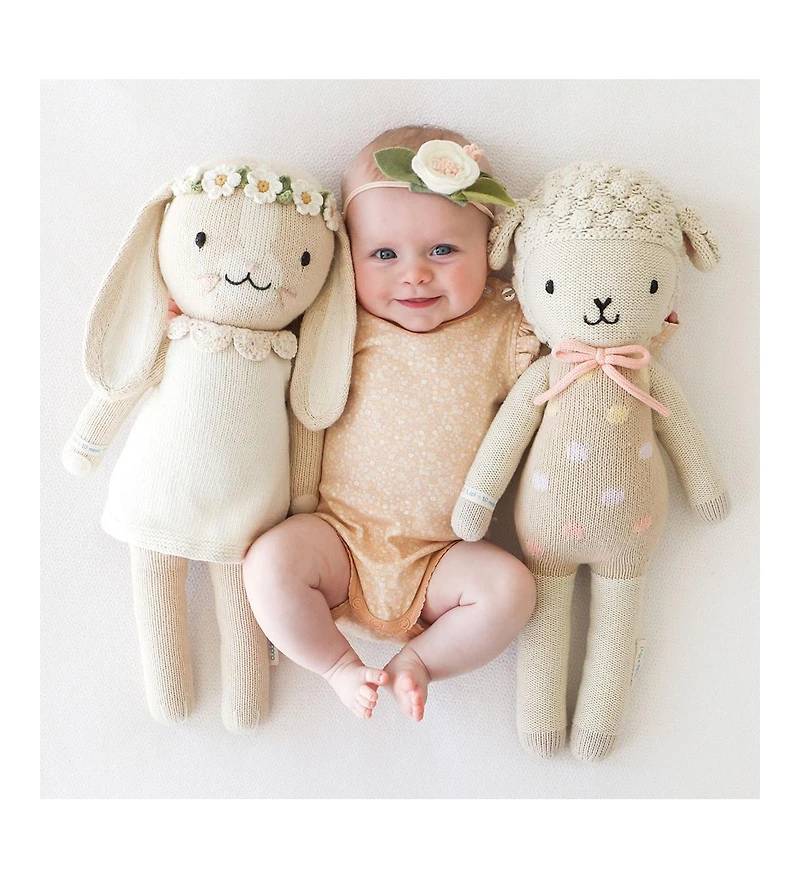 cuddle+kind cuddle+kind Unisex Little Lucy the lamb (pastel) - Baby
