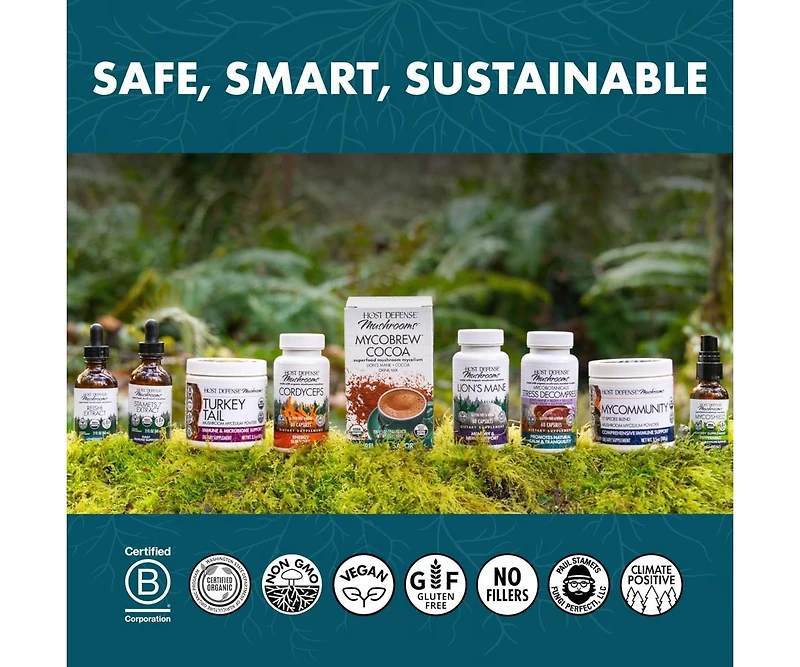 Host Defense CordyChi Extract - Energy & Immune Support Supplement