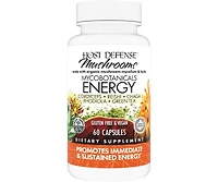 Host Defense MycoBotanicals Energy Capsules - Energy & Respiratory Support Supplement - Herbal Green Tea Capsules