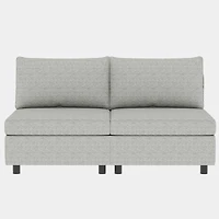 Streamdale Furniture Love Seat Couches, 2 Seater Loveseat Mid Century Modern Sofa Couch With Storage for Small Spaces, Living Room, Dorm, Bedroom