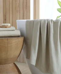 Uchino Natural Dyed Cotton Bath Towel, 55" x 28"