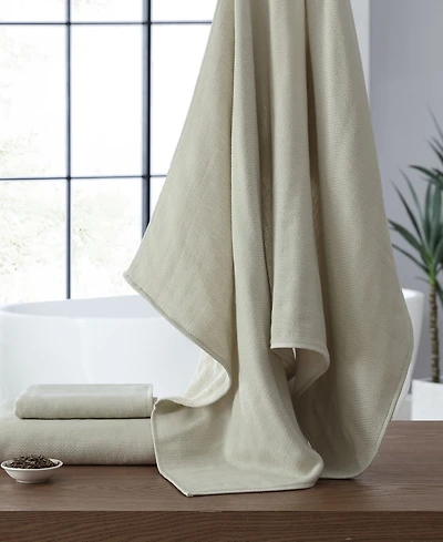 Uchino Natural Dyed Cotton Bath Towel, 55" x 28"