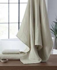 Uchino Natural Dyed Cotton Bath Towel, 55" x 28"