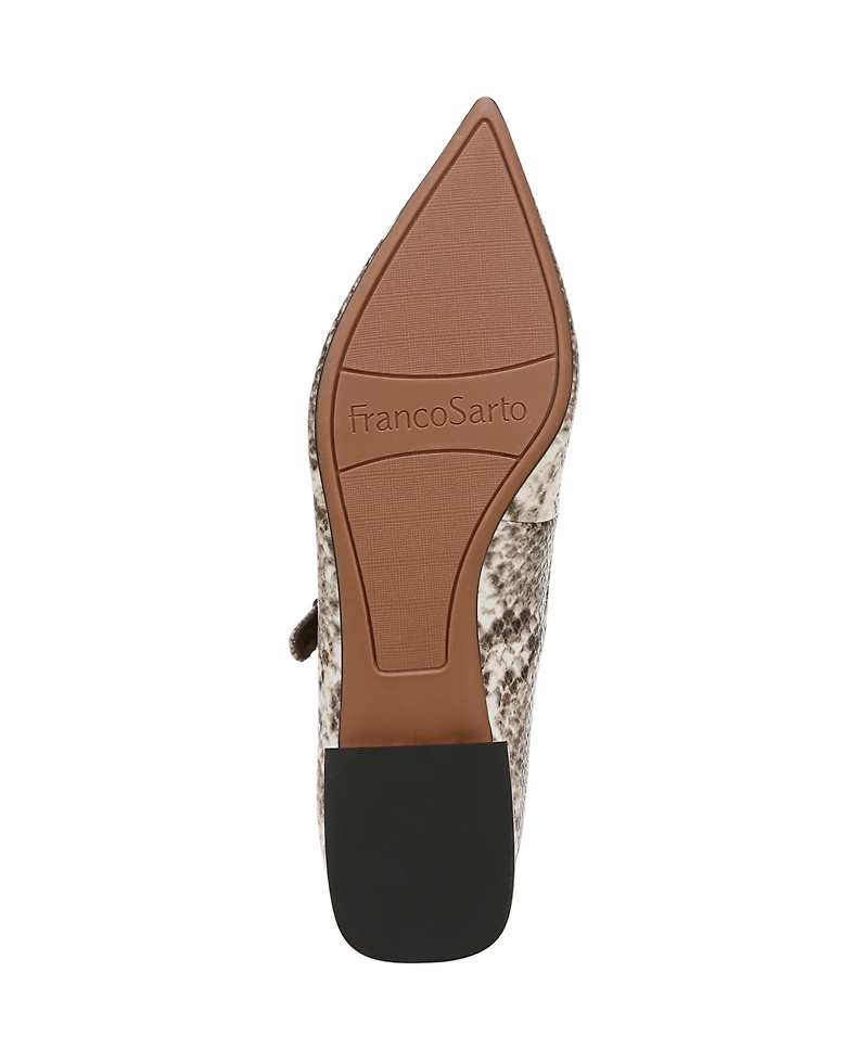 Franco Sarto Women's Nalin Pointed Toe Mary Jane Flats
