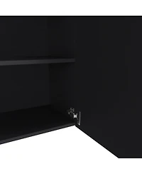 Sterling Wall Cabinet with 1 Door and 2 Shelves, White