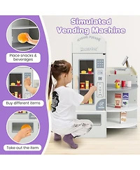 Hongge Kids Grocery Store Playset with Cash Register Pos Machine