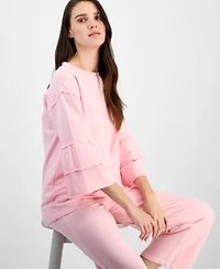 Anne Klein Women's Tiered-Cuff Sweatshirt
