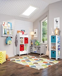 RiverRidge Home Book Nook Collection Kids Storage Bench with Cubbies