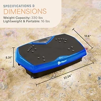 LifePro Vibration Plate with Magnetic Acupoints – Full Body Workout & Lymphatic Drainage Machine