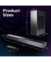 Philips Wireless soundbar with subwoofer 2.1 Channel Soundbar Dolby Atmos Dts Play-Fi