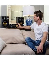Philips Mini Hifi Stereo System with Bluetooth, Cd Player, Usb Direct, and Fm Radio - High-Power Compact Sound System for Home