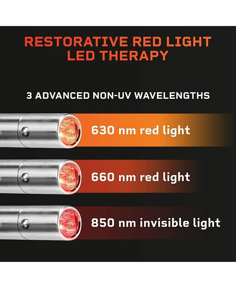 LifePro Red & Infrared Light Therapy Device for Pain Relief & Inflammation, 3 Wavelengths