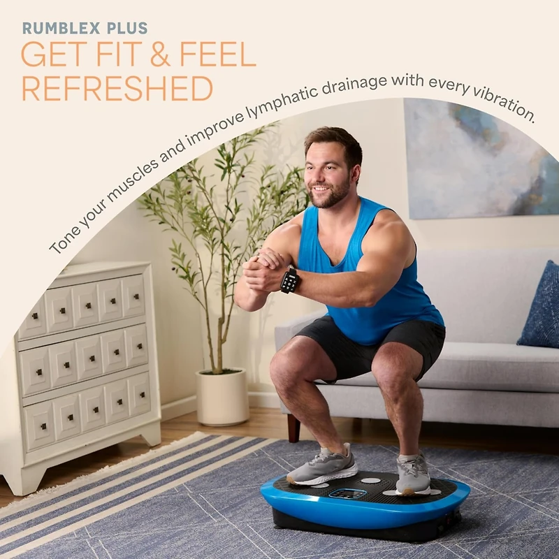 LifePro Rumblex Plus 4D Vibration Plate – Triple Motor Oscillation & 3D/4D Motion for Weight Loss