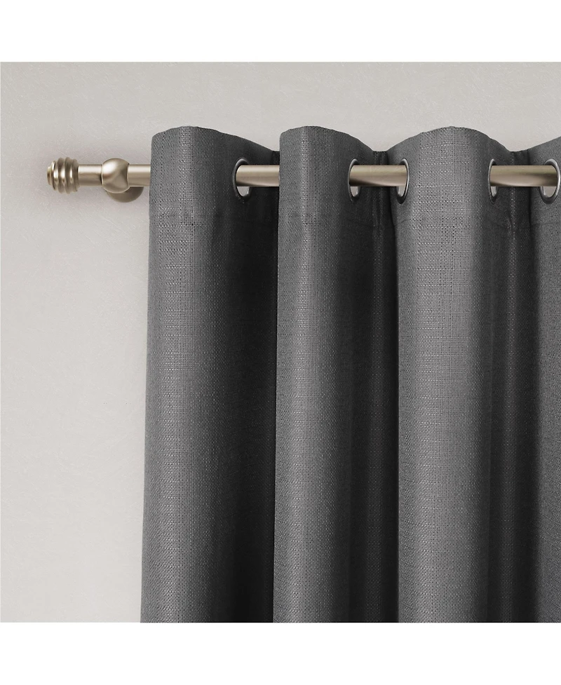 Textured Blackout Grommet Curtains Pair(2 panels