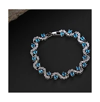 Sohi Women's Swirl Tennis Bracelet