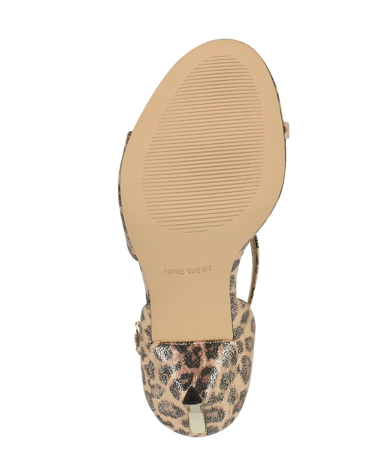 Nine West Women's Shimmy Asymmetrical High Stiletto Sandals