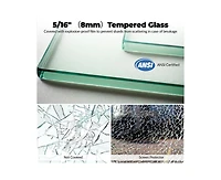 gaomon Frameless Sliding Shower Door,56-60" W x 72" H Double Sliding Shower Door, 5/16" (8mm) Thick Sgcc Tempered Glass