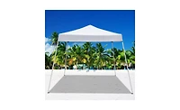 Slickblue 3 x 3M Portable Waterproof Folding Tent for Home Use, Ideal for Outdoor Events and Gatherings in White