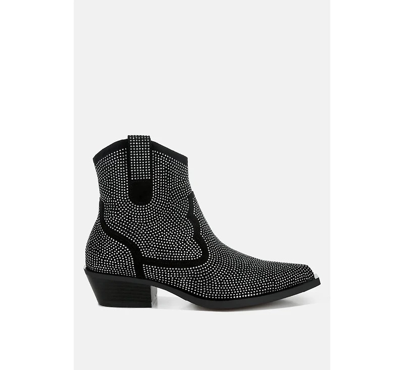 Costello Rhinestones Embellished Cowboy Boots