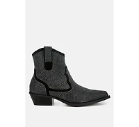 Costello Rhinestones Embellished Cowboy Boots