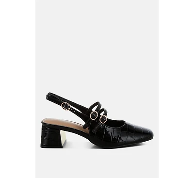 Cananga Block Heel Slingback Sandals Women