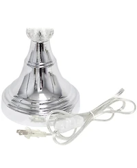 Lalia Home 31" Chrome Cascading Crystal Table Lamp