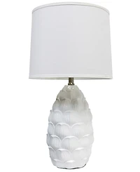 Lalia Home 28" Tall Coastal Seashell Traditional Table Lamp