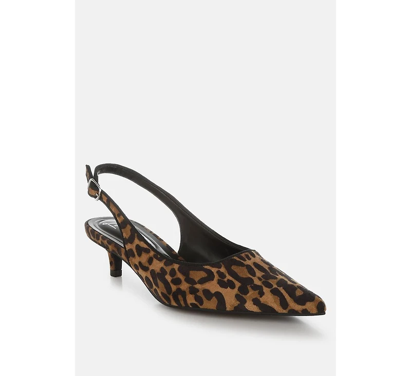 Jahzara Slingback Kitten Heel Sandals