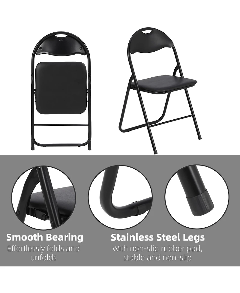 Gaomon Folding Chairs with Padded Seats