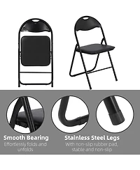 Gaomon Folding Chairs with Padded Seats