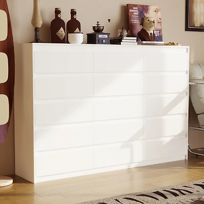 Homsee Modern 15-Drawer Dresser With Anti-Tip Safety And Minimalist Design