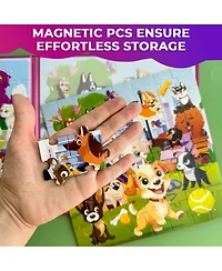 Quokka 2x48 Magnetic Travel Puzzles for Kids Ages 4-6 - Road Trip Activities