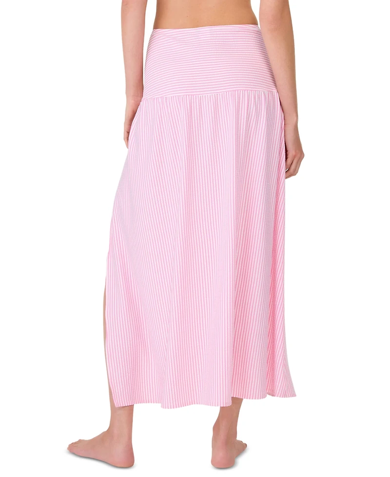Kate Spade Women's Striped Side-Tie Cover-Up Skirt