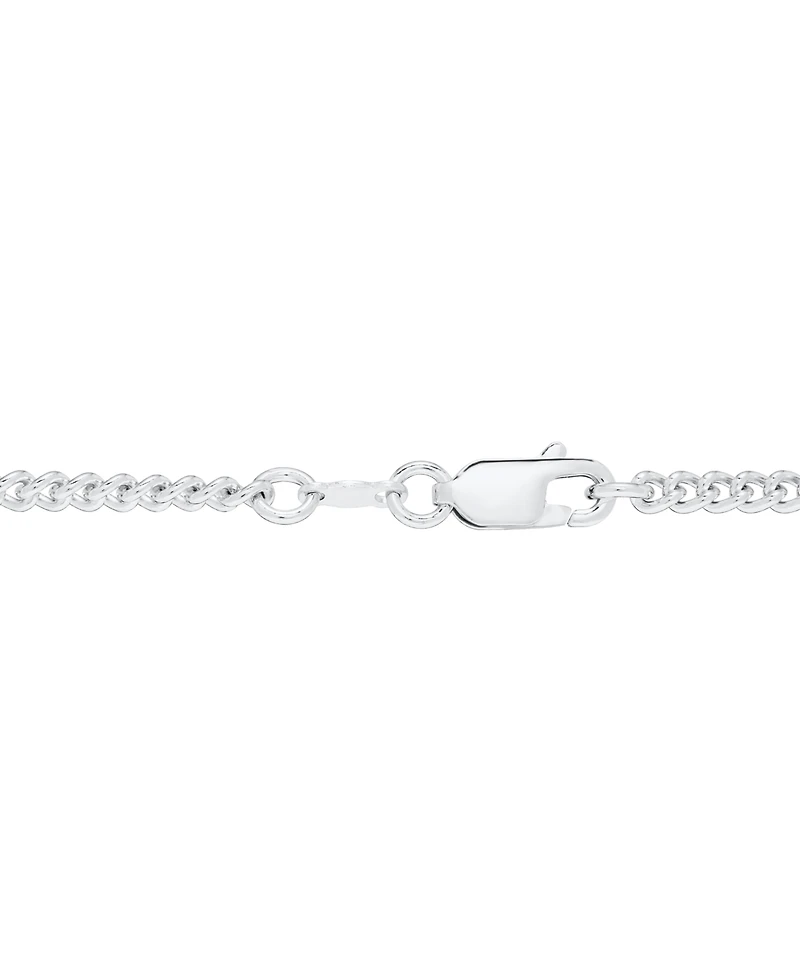 Men's Solid Embossed Cross 22" Pendant Necklace in Sterling Silver