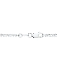 Men's Solid Embossed Cross 22" Pendant Necklace in Sterling Silver