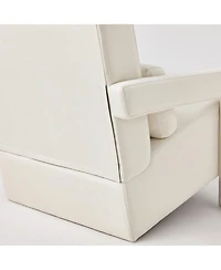 Streamdale Modern Linen Accent Chair with Pillow for Comfort