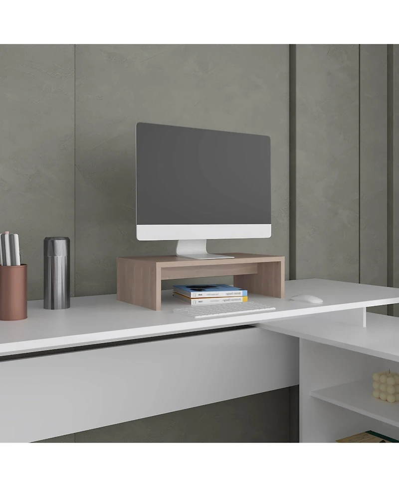 Elim Desk with 1 Shelf, Black