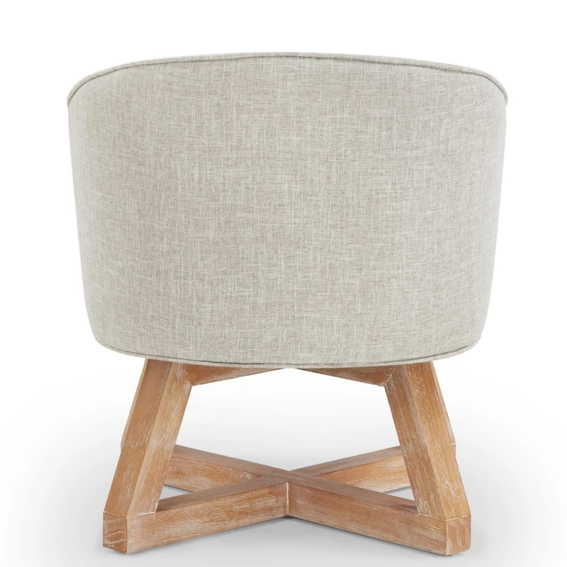 Streamdale Classic Swivel Chair with Linen Fabric