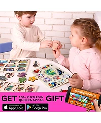 Quokka Wooden Puzzles for Toddlers 3-5 - Games Children's Learning