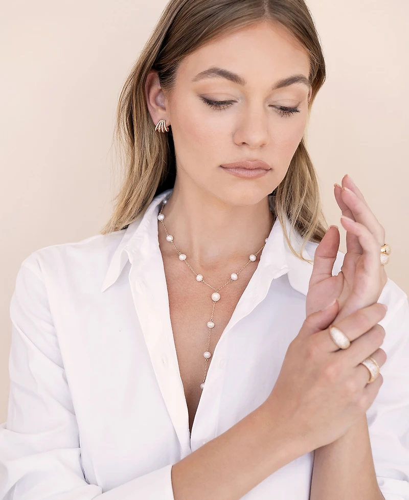 Ettika Glisten Wing Pave Earrings
