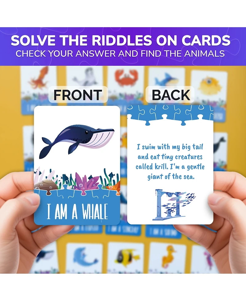 Quokka 70 Pieces Search & Find Riddle Kids Puzzles 4-6 Years Old