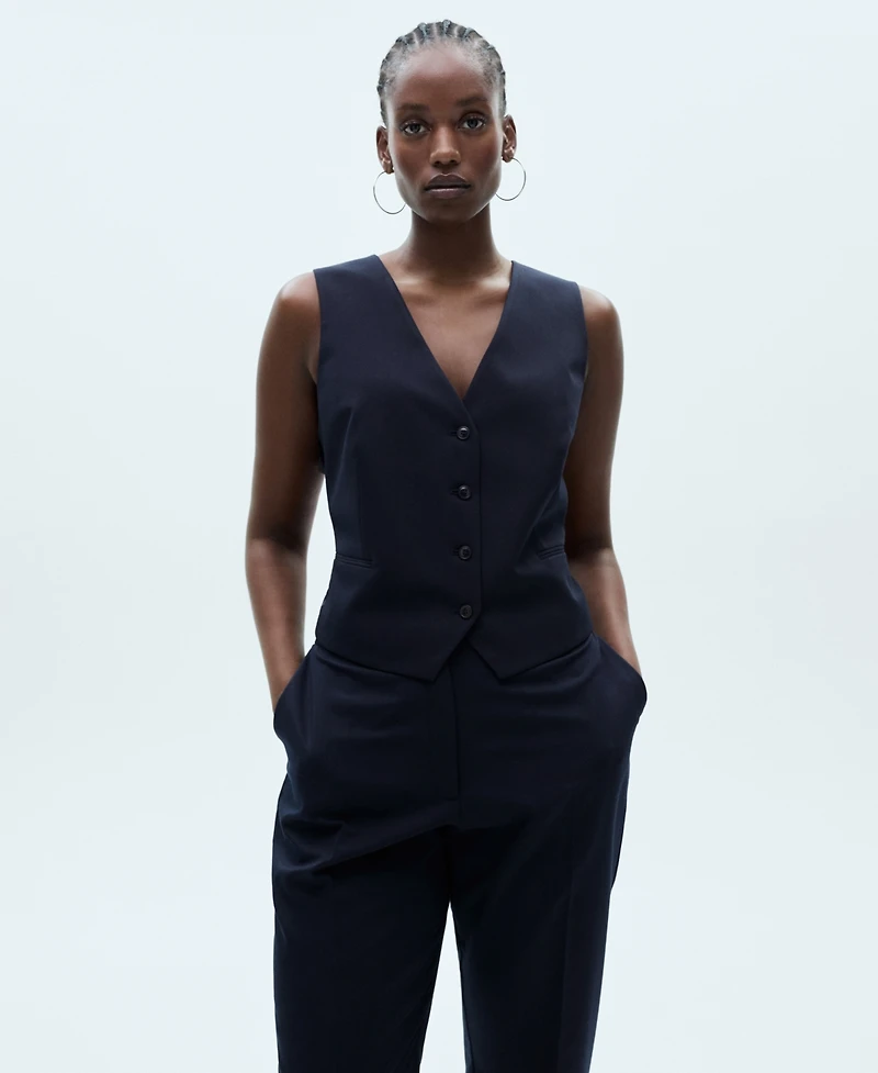 Mango Women's Buttons Detail Suit Vest