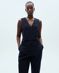 Mango Women's Buttons Detail Suit Vest