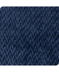 Bare Home Textured Micro plush Fleece Full/Queen Blanket