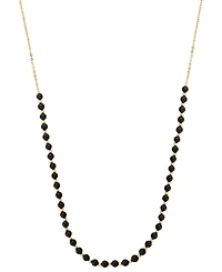 Effy Onyx & Polished Bead Collar Necklace in 14k Gold, 18" +1" extender