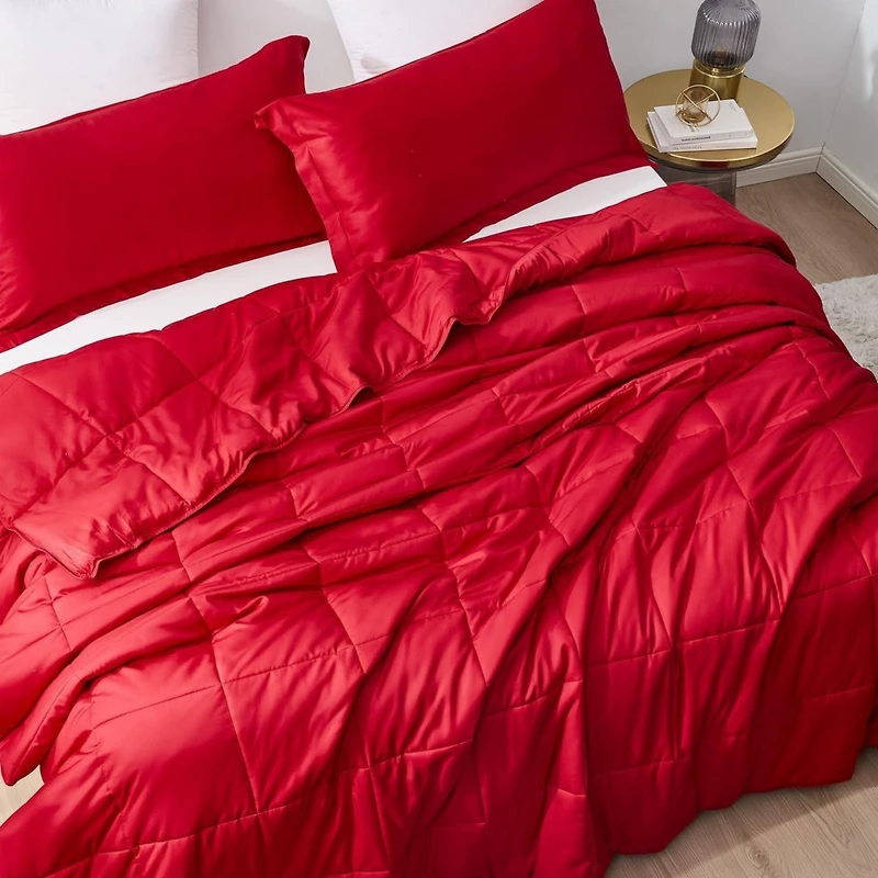 Menopleasing - Coma Inducer Oversized Cooling Comforter Set - Barbados Cherry